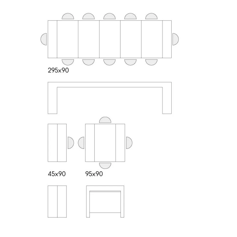 Consolle allungabile in finitura Ossido modello Drive con vano porta allunghe