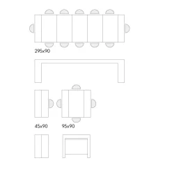 Consolle allungabile in finitura Bianco Frassino modello Drive con vano porta allunghe