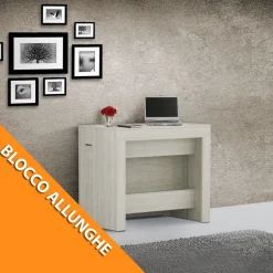 Consolle allungabile Larice Natura con Allunghe incorporate modello Inside 3 mt