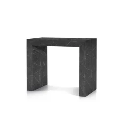 Consolle allungabile moderna finitura Marmo Nero modello Enea