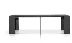 Consolle allungabile moderna finitura Marmo Nero modello Enea