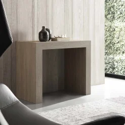 Consolle allungabile Nobilitato folding in Rovere modello Logika