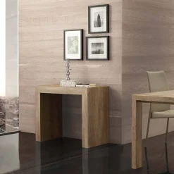 Consolle allungabile Nobilitato folding in Rovere modello Logika