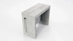 Consolle con allunghe incorporate Grigio CEMENTO modello CLEVER L 90