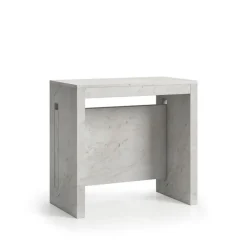 Consolle con allunghe incorporate MARMO BIANCO modello CLEVER