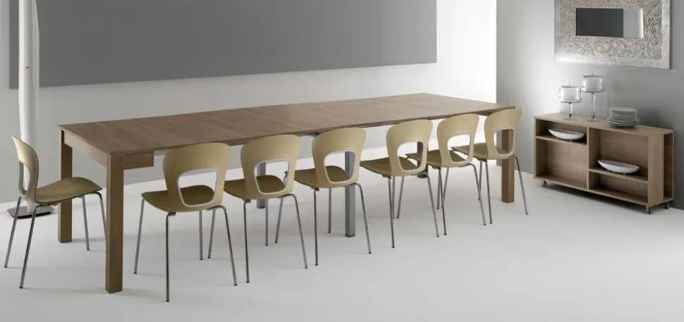 Consolle in Rovere allungabile a 320 cm modello Magic