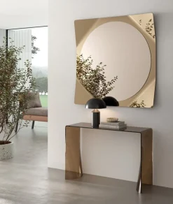 Consolle in vetro per ingresso Lynx disponibile in 2 colori