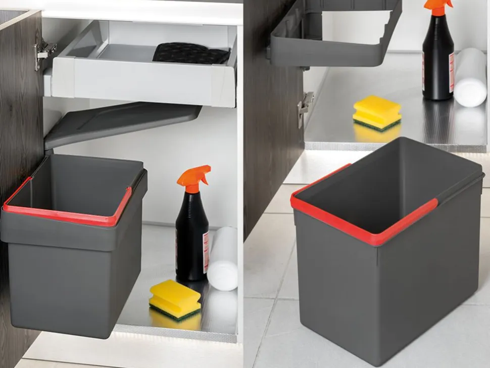 Contenitore di riciclaggio con apertura automatica per cassetti da cucina Recycle