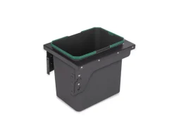 Contenitore per la raccolta differenziata con fissaggio laterale ed estrazione manuale Recycle