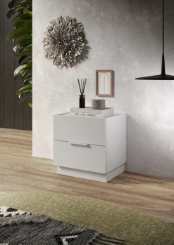 Coppia di comodini a 2 cassetti Milly linea Chèrie disponibile in 3 colori