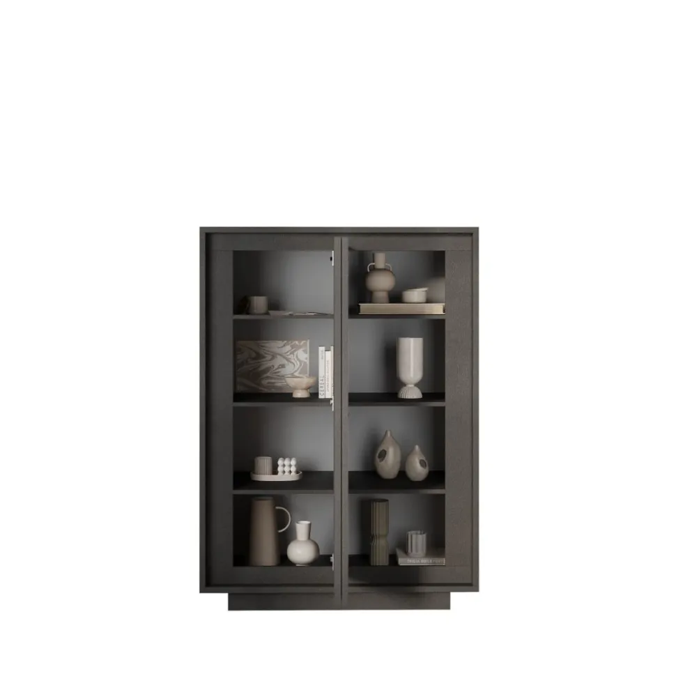 Credenza 2 ante battenti linea Natural in finitura Lava