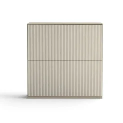 Credenza 4 ante con frontali cannetè linea Contact disponibile in 30 colori