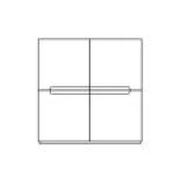 Credenza 4 ante con maniglia a incasso Montgomery linea Nais disponibile in vari colori