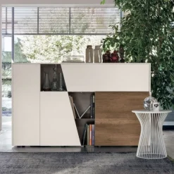 Credenza 4 ante Diagonal linea Nais disponibile in vari colori
