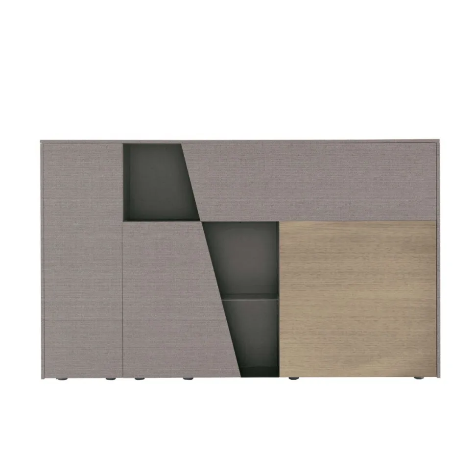 Credenza 4 ante Diagonal linea Nais disponibile in vari colori