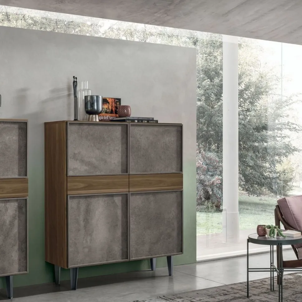 Credenza 4 ante e 2 cassetti Astra disponibile in vari colori