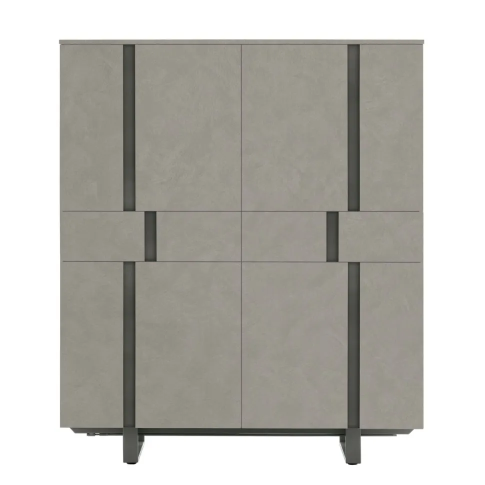 Credenza 4 ante e 2 cassetti Athena linea Nais disponibile in vari colori