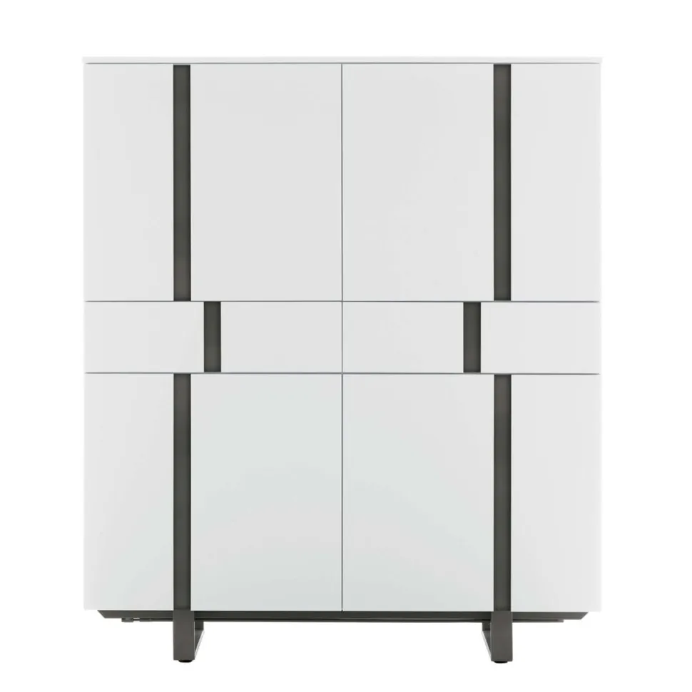 Credenza 4 ante e 2 cassetti Athena linea Nais disponibile in vari colori