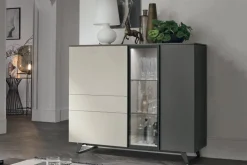 Credenza 3 ante e 2 cassetti Metropolis linea Nais disponibile in vari colori