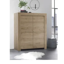 Credenza 4 ante linea Clear in Rovere Cadiz