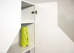 Credenza 2 ante linea Galassia in finitura Bianco Lucido con serigrafia