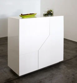 Credenza 2 ante linea Galassia in finitura Bianco Lucido