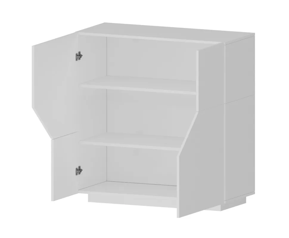 Credenza 2 ante linea Galassia in finitura Bianco Lucido