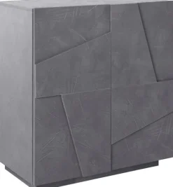 Credenza 2 ante linea Rombo in finitura Ardesia