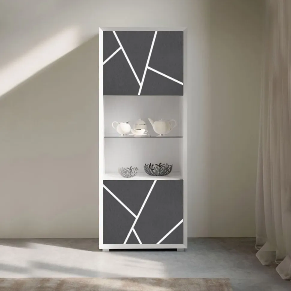 Credenza 2 ante linea Tilt con grafica sulle ante