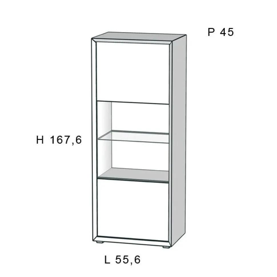Credenza 2 ante linea Tilt con grafica sulle ante