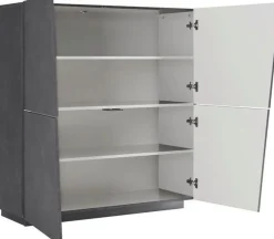 Credenza 4 ante linea Virgola finitura Ardesia