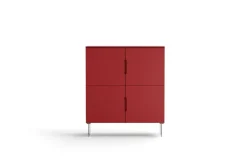 Credenza con maniglia a incasso 4 ante disponibile in 30 colori