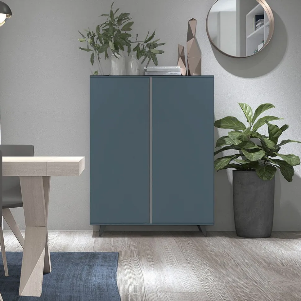 Credenza linea Cosmo con maniglia in alluminio a gola disponibile in 4 misure