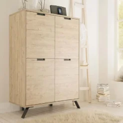 Credenza linea Palma 4 ante in finitura Oak