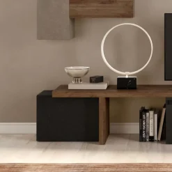 Cubo da terra e porta tv base con anta