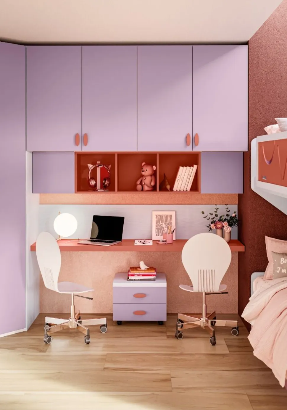 Cubo sospeso con un anta battente linea Colorfull disponibile in tre misure e vari colori