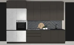 Cucina Alta Lineare 360cm moderna
