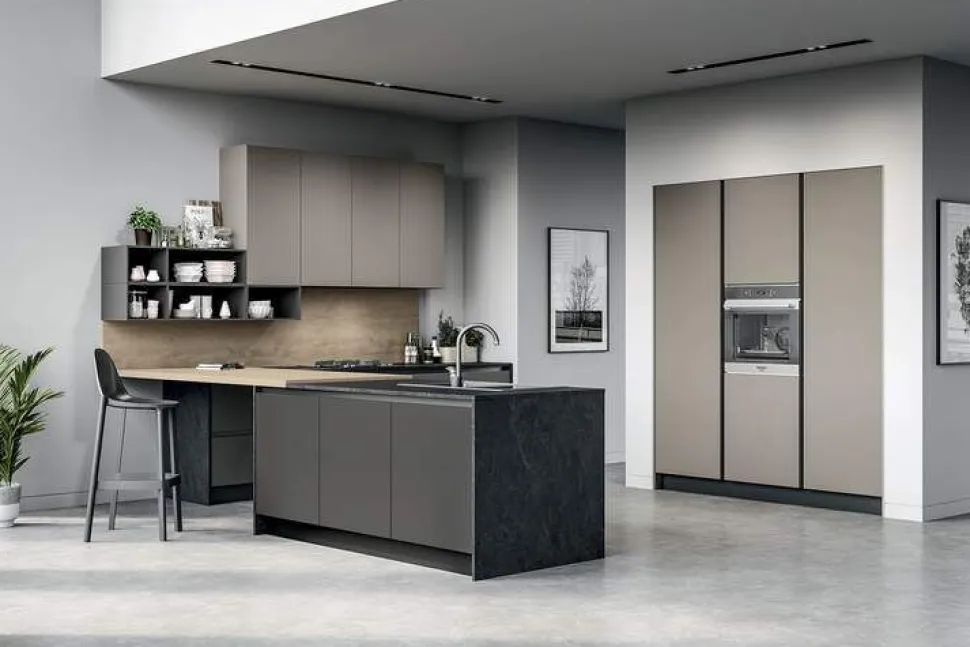 Cucina Angolare moderna Ratio Frame modulare