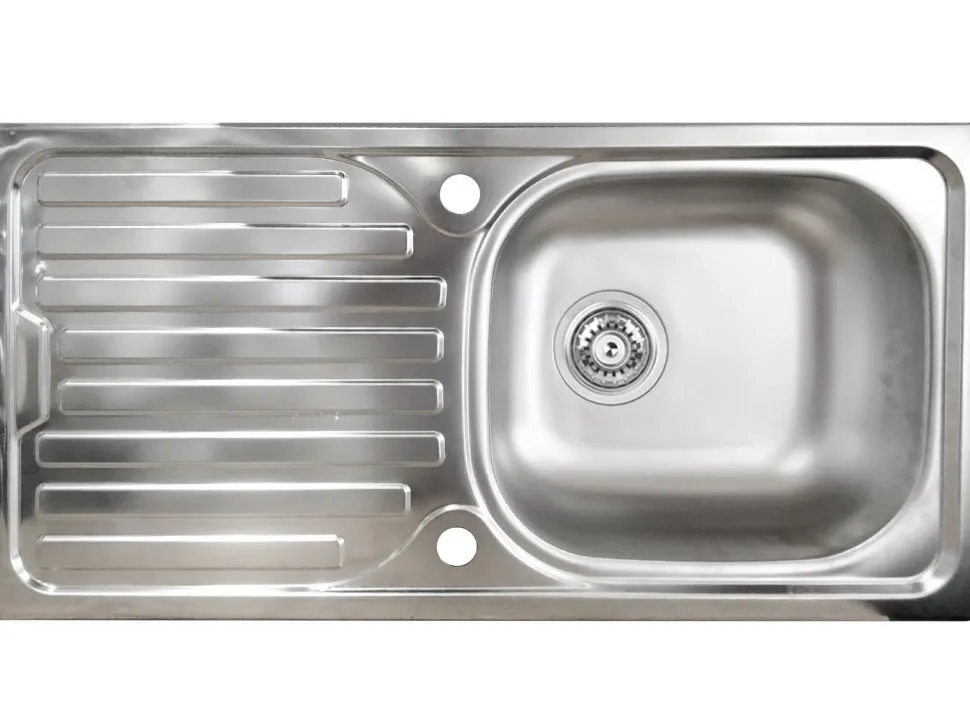 Cucina completa con isola moderna con maniglie a incasso in allumino Patrik in finitura Antracite e Rovere