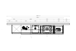 Cucina Lineare 330cm moderna