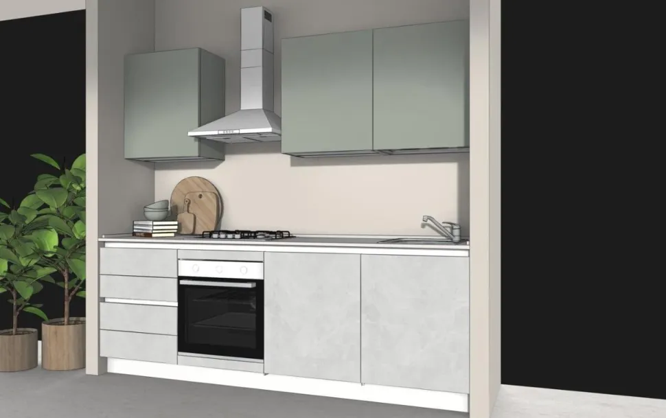 Cucina Lineare 240cm moderna