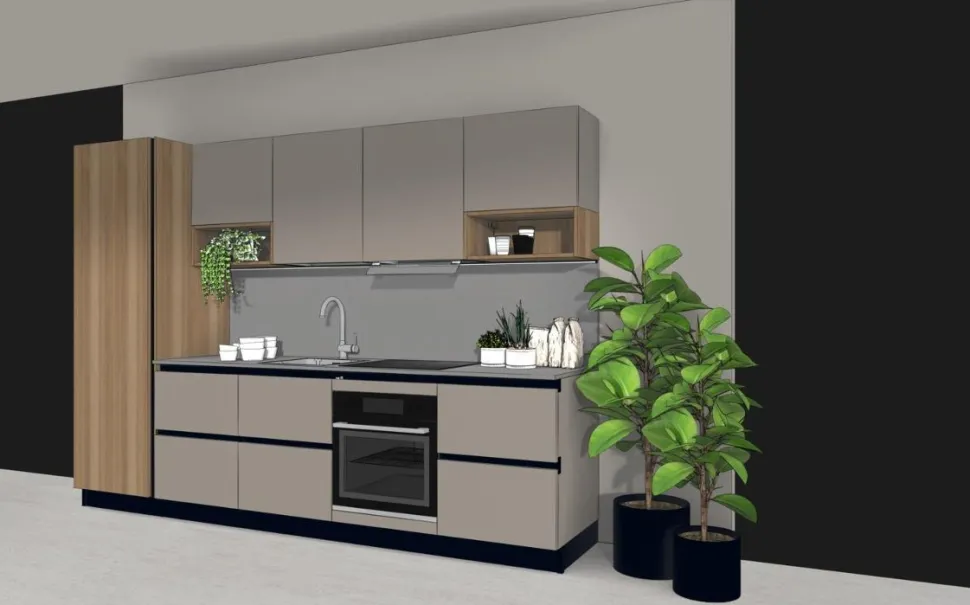 Cucina Lineare 3 metri moderna