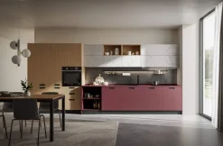 Cucina Lineare moderna Matis Open modulare