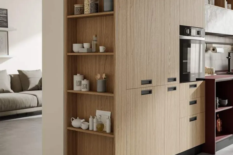 Cucina Lineare moderna Matis Open modulare