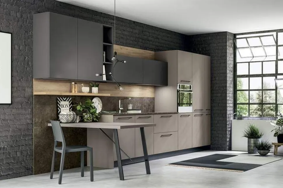 Cucina Lineare moderna Vela Frame modulare