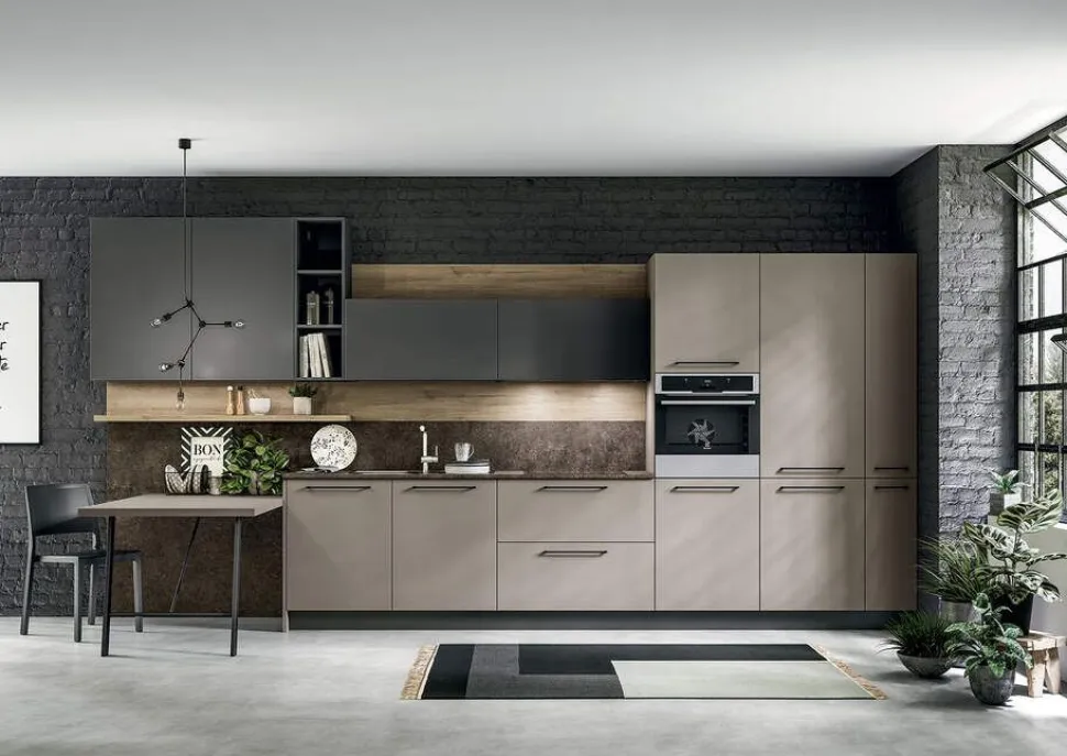 Cucina Lineare moderna Vela Frame modulare