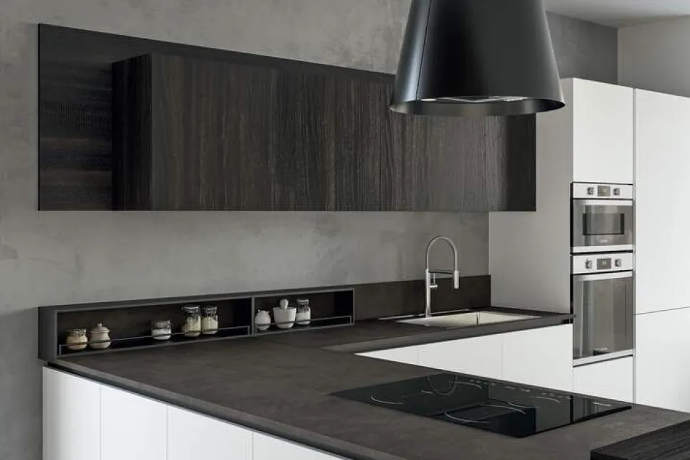 Cucina Moderna angolare Paul Open modulare