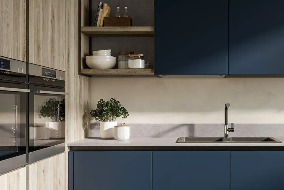 Cucina moderna con isola Alessia Open modulare