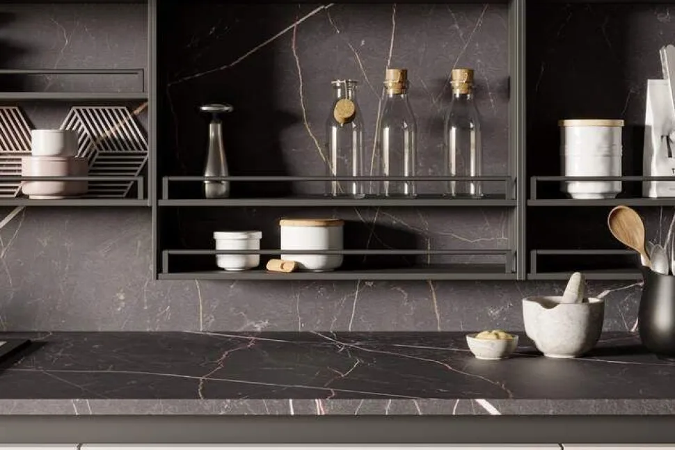 Cucina Moderna con isola Loft Open personalizzabile