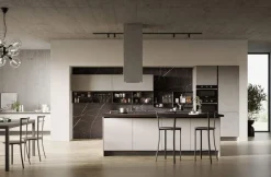 Cucina Moderna con isola Loft Open personalizzabile